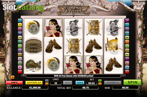 Скрин2. Call Of The Colosseum слот