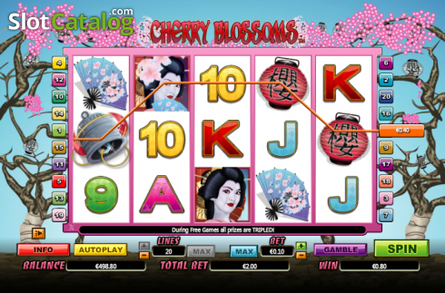 Скрин4. Cherry Blossoms слот