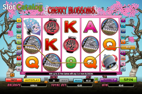 Скрин3. Cherry Blossoms слот