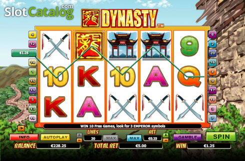 Скрин4. Dynasty слот