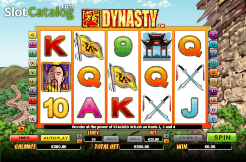 Скрин2. Dynasty слот