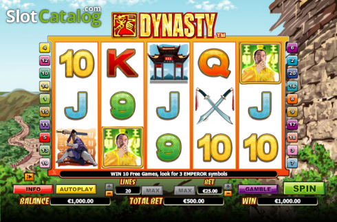 Скрин5. Dynasty слот