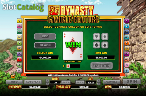 Скрин6. Dynasty слот