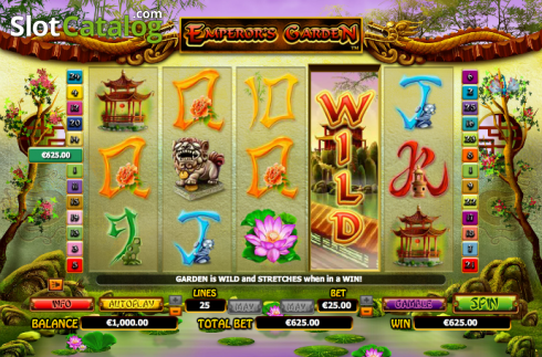 Скрин5. Emperor's Garden слот