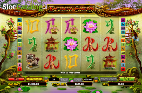 Скрин3. Emperor's Garden слот