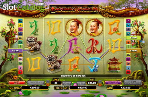 Скрин4. Emperor's Garden слот