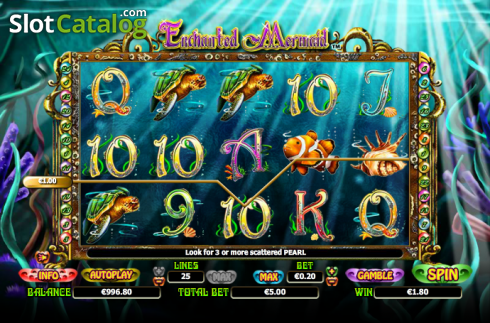 Скрин4. Enchanted Mermaid слот