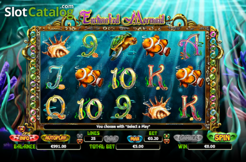 Скрин3. Enchanted Mermaid слот