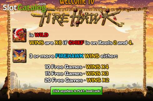 Скрин2. Fire Hawk слот