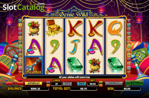 Скрин3. Genie Wild слот