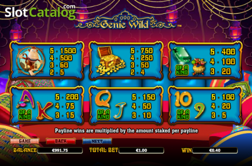 Скрин8. Genie Wild слот