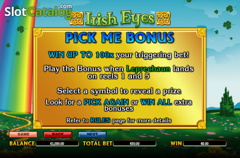 Скрин7. Irish Eyes слот