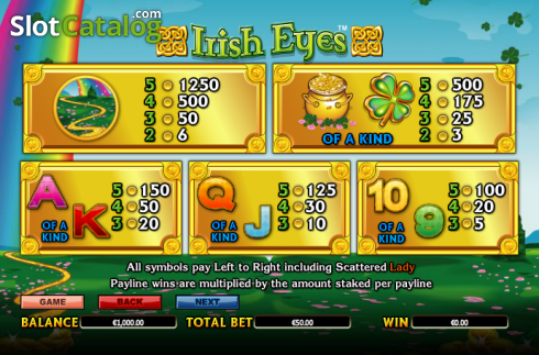 Скрин8. Irish Eyes слот