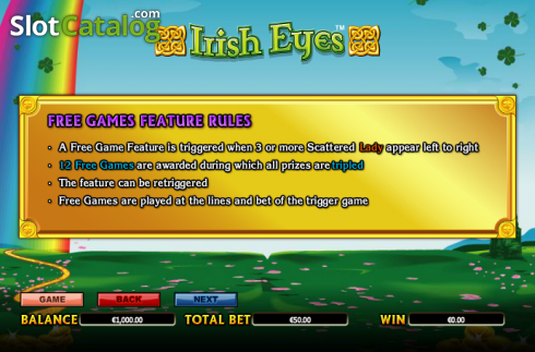 Скрин9. Irish Eyes слот