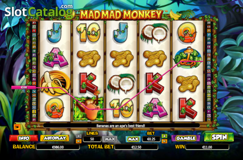 Скрин4. Mad Mad Monkey слот
