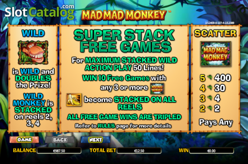 Скрин6. Mad Mad Monkey слот