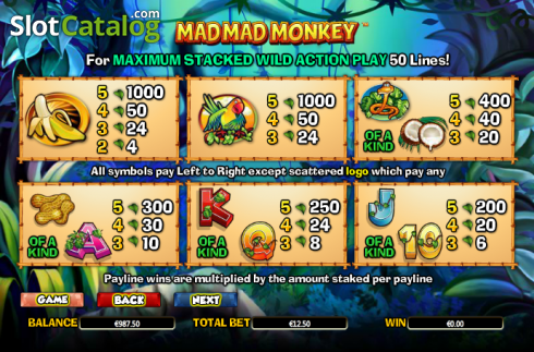 Скрин7. Mad Mad Monkey слот