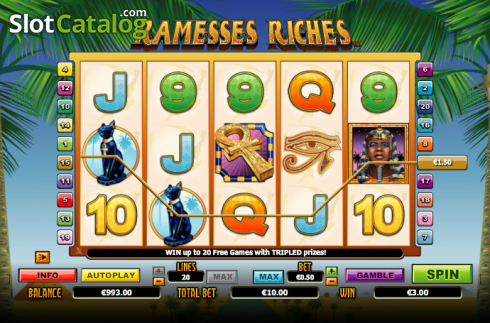 Скрин3. Ramesses Riches слот