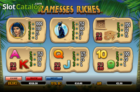Скрин8. Ramesses Riches слот