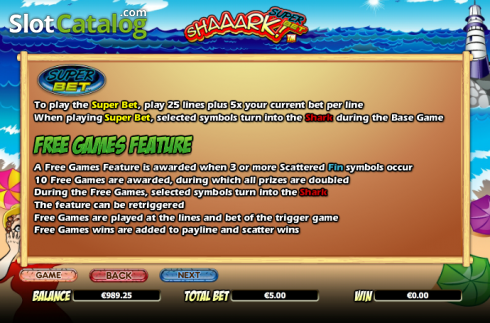 Скрин9. Shaaark! Superbet слот