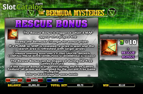Скрин8. The Bermuda Mysteries слот