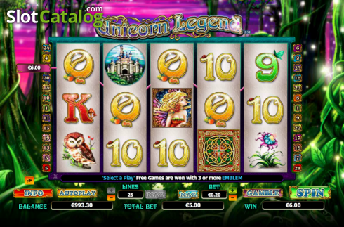 Скрин3. Unicorn Legend (NextGen) слот