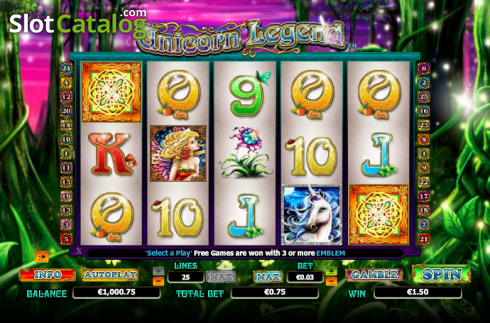 Скрин5. Unicorn Legend (NextGen) слот