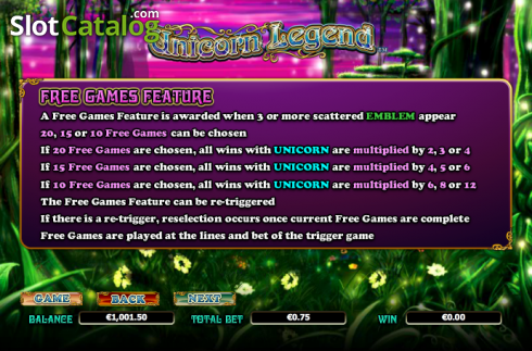 Скрин9. Unicorn Legend (NextGen) слот