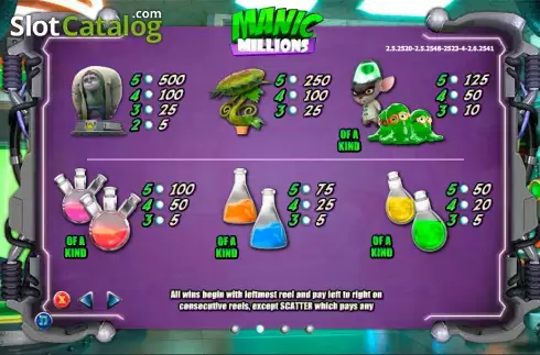 Скрин3. Manic Millions слот