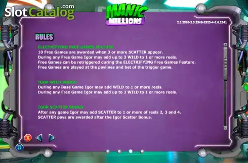 Скрин4. Manic Millions слот