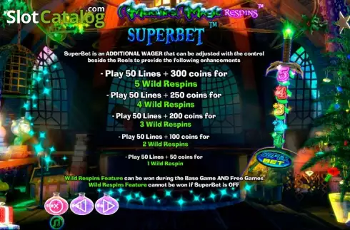 Скрин6. Merlins Magic Respins Christmas слот