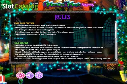 Скрин7. Merlins Magic Respins Christmas слот