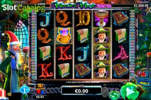 Скрин9. Merlins Magic Respins Christmas слот