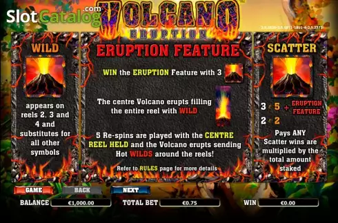 Скрин2. Hot Hot Volcano слот