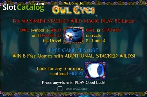 Скрин2. Owl Eyes NEW слот