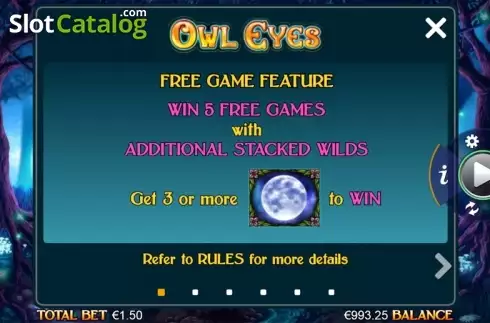 Скрин7. Owl Eyes NEW слот