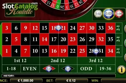 Скрин3. Single Zero Roulette (NextGen) слот