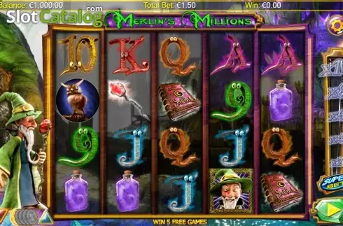 Скрин2. Merlins Millions Superbet HQ слот