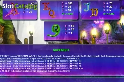 Скрин7. Merlins Millions Superbet HQ слот