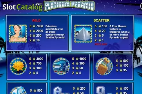 Скрин7. Classic Platinum Pyramid слот