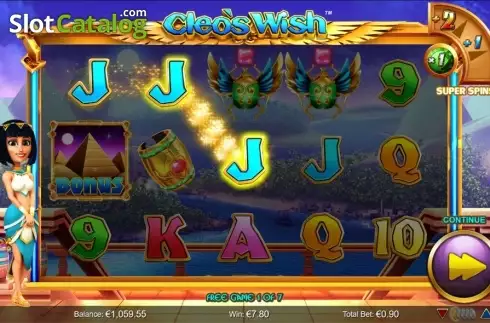 Скрин4. Cleo's Wish слот