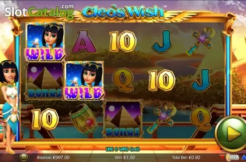 Скрин5. Cleo's Wish слот