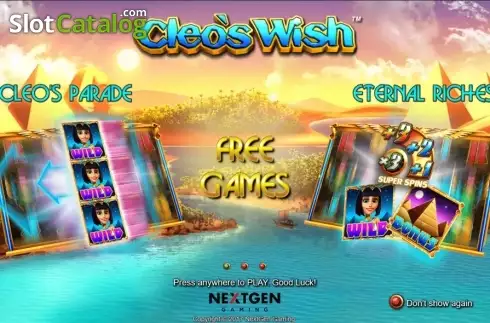 Скрин2. Cleo's Wish слот