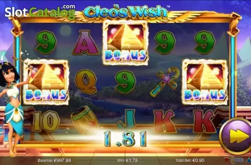 Скрин6. Cleo's Wish слот