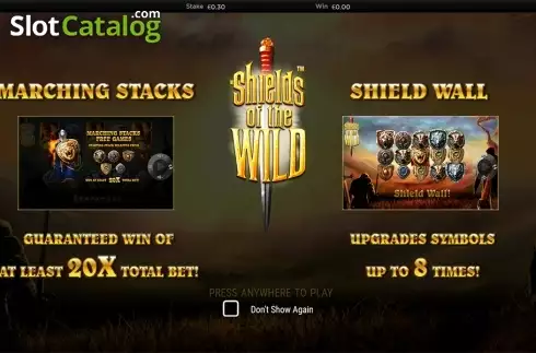 Скрин2. Shields of the Wild слот