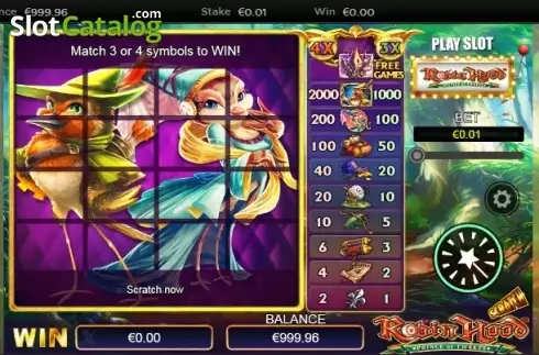 Скрин2. Scratch Robin Hood слот