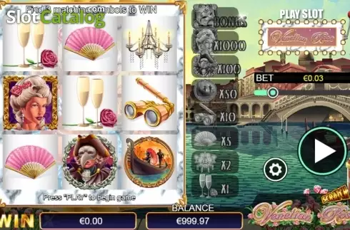 Скрин2. Scratch Venetian Rose слот