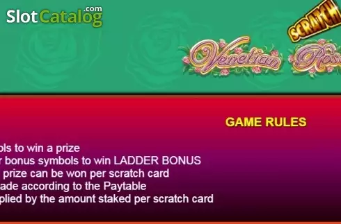 Скрин5. Scratch Venetian Rose слот