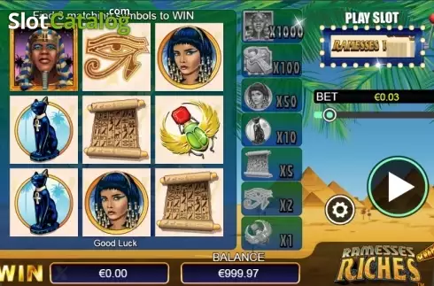 Скрин3. Scratch Ramesses Riches слот