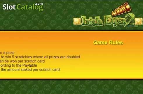 Скрин4. Scratch Irish Eyes 2 слот